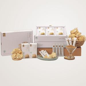 Alimento saludable coreano Gyeongshin Bio, polvo enzimático de hongos fermentados Golden Sparassis Crispa coreanos, 4g x 30 sobres, Beta-Glucano - Product Image 5