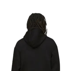 Sweat-shirt à capuche structuré sans cordon pour homme, col montant, coupe ample, poche kangourou, style décontracté, fabricant OEM - Product Image 4