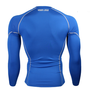Professional Unisex Rash Guard <b>Compression</b> Fit Polyester/Nylon UPF50+ Anti-Bacterial Eco-Friendly Breathable Quick Dry Full - Product Image 4