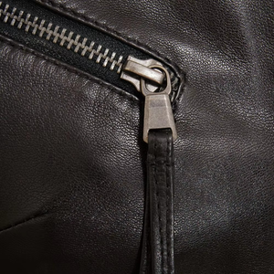 New Latest Arrivals Ladies Genuine Leather Waterproof <b>Filled</b> Thick Zipper Closure Cotton Lined <b>Jacket</b> Breathable Fashion - Product Image 6