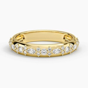 แหวนเพชรทรงลูกแพร์สั่งทำพิเศษ ทอง 14K 18K ประดับเพชรทรงเหลี่ยมมรกต แหวนเพชรคุณภาพสูง รับรองโดย IGI เพชร CVD ปลูกในห้องปฏิบัติการ แหวนหมั้นและแหวนแต่งงานสำหรับผู้หญิง - Product Image 1