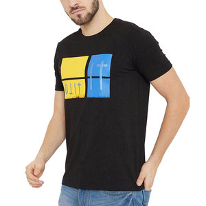 High Quality US Size Custom Made Factory Supply High Quality Summer <b>Cool</b> Breathable Polyester Solid Color <b>Man</b> <b>T</b>-<b>Shirt</b> - Product Image 5