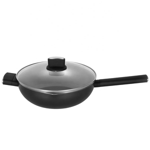 Professional Kitchen Non Stick <b>Wok</b> With Easy Clean Coating Durable Aluminum Body And Stylish Design For Everyday Family Cooking - Product Image 2