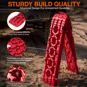 Tablas de Tracción Resistentes para Recuperación Todoterreno 4x4, Plataformas Portátiles de Escape para Autos, SUV y Jeeps, para Rescate en Lodo, Arena y Nieve - Product Image 6