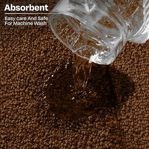 Tapis de salle de bain en microfibre personnalisé, absorbant l'eau, antidérapant, tapis de sol, paillasson, tapis shaggy, tapis moelleux, vente en gros - Product Image 6