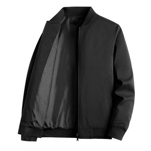 Men Winter Bomber Jacket Windproof Casual Zip Outerwear Stand Collar <b>Warm</b> Coat - Product Image 1