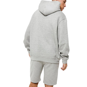 Ensemble sweat à capuche zippé et short de jogging décontracté pour homme, 100 % coton French Terry 220g, imprimé sérigraphié, séchage rapide, longueur genou - Product Image 6