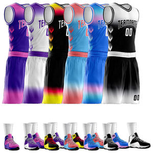 Vente flash - Ensemble de maillots de basket-ball au design nouveau, prix d'usine, bonne qualité, avec logo imprimé, vêtements de sport, ensembles de basket-ball - Product Image 5