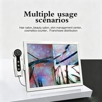 Professional Skin Hair Detector Dual Probe 50X 200X Magnifier Hair Follicle Analysis Machine Salon Scalp Diagnostic Equipment