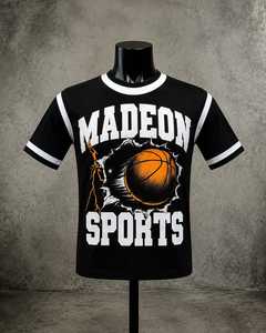 Collection de T-shirts de Basketball Madeon Sports, Design graphique audacieux avec imprimé de basket dynamique pour hommes, Mode streetwear urbaine - Product Image 4