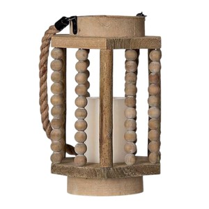 Lanterne à bougie en bois au design moderne pour la décoration intérieure, l'éclairage d'intérieur, la décoration d'anniversaire, ou comme centre de table de mariage - Product Image 1