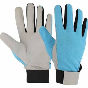 Guantes de Mecánico de Cuero Sintético con Logotipo Personalizado de Nuevo Diseño, Resistentes a la Abrasión, Protección para las Manos, Guantes de Jardinería - Product Image 1