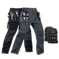 Pantalon de travail noir pour homme SUMROOS, multi-poches, uniforme de travail, poches pour outils, pantalon de neige personnalisé pour homme