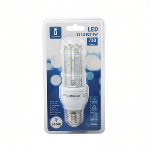 Lampadina LED Digostar T3 3u E27 9w 6400k Luce bianca fredda a risparmio energetico - Product Image 2