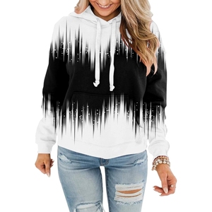 Sweat à capuche unisexe personnalisé imprimé en 3D et brodé, pull uni, streetwear tendance, hiver, 100% coton, doublure polaire, écologique, en gros - Product Image 1