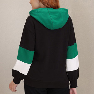 Sudadera con Capucha de Corte Holgado, Mezcla de Algodón Premium, Manga Larga, para Uso Casual, Sudadera con Capucha Bordada para Mujer - Product Image 3