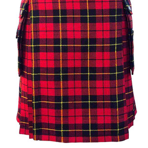Mens Premium Pleated Tartan Kilt Fashion Highland Style Kilt With <b>Adjustable</b> <b>Straps</b> For Casual And Formal Occasions - Product Image 4