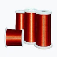 Alambre de Cobre Esmaltado Duradero de Baja y Alta Frecuencia para Techos, Métrico/Imperial, 0.15mm (0.0059 pulgadas), Clase B 130C, Esmalte de PU Liso
