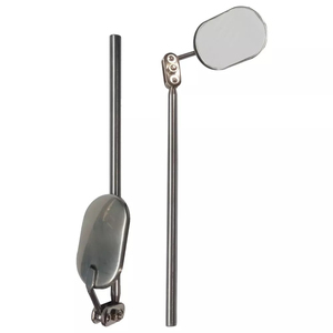 Nouvelle Arrivée Miroir de Poche Cosmétique Lumineux de Haute Qualité avec Grande Poignée en Acier Inoxydable et Design Papillon Personnalisé pour Cils - Product Image 1
