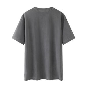 เสื้อยืดผู้ชายระบายอากาศสำหรับฤดูร้อน คอกลม ผ้าฝ้าย ซักง่าย แห้งเร็ว ประดับเลื่อมตัวอักษร  เสื้อยืดผู้ชายแบบมันเงา - Product Image 2