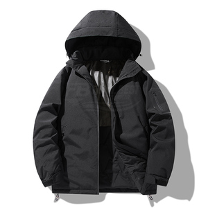 Veste universitaire homme EMO personnalisée avec logo, nouvelle collection, coupe slim, fermeture éclair, décontractée, en coton rembourré, automne-hiver, haute qualité, coupe-vent, avec lettres - Product Image 1