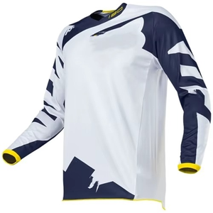Jersey de Carreras Sublimado Personalizado de Alta Calidad, Spandex/Poliéster Ecológico y Transpirable, Manga Larga, para Motociclismo y Deportes de Motor - Product Image 1