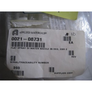 หัวฉีดน้ำแบบแบน AMAT 0021-08731 รุ่นใหม่ 10 ชิ้น - อุปกรณ์และอะไหล่เซมิคอนดักเตอร์ระดับโลกที่เชื่อถือได้ - Product Image 3