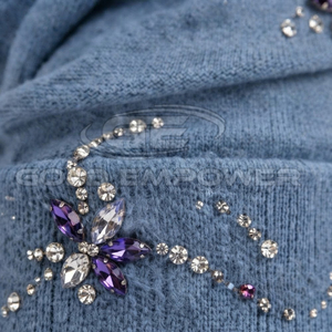 Classic Stylish Premium Winter <b>Wool</b> Blend Adjustable Rhinestone/Gem Stone Beanies Artistic Crystal Designs Travel Customizable - Product Image 6