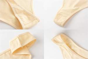 Gentle Embrace Womens <b>Thong</b> Underwear <b>Panties</b> Soft Cotton Stretch Breathable Fabric Smooth Fit Full Coverage Daily Comfort Touch - Product Image 4