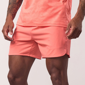 Shorts de sport d'été pour hommes en tissu éponge de coton, personnalisables, décontractés, couleur unie, service OEM - Product Image 1