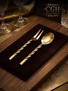 Hot Sale Metal Kitchen Utensil Set <b>Gold</b> Plated <b>Mirror</b> Polish <b>Long</b> Handle Durable Eco-Friendly Everyday Cooking Baking Frying - Product Image 6