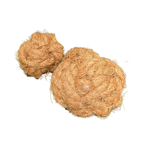 Jouet à mâcher pour chien en forme de boule de noix de coco, écologique, en fibre de coco naturelle, corde durable, jouet pour animaux de compagnie pour nettoyer les dents - Product Image 1