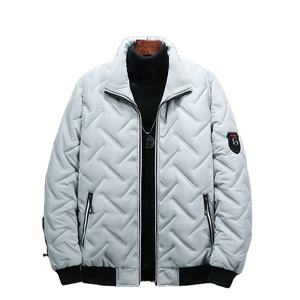 เสื้อแจ็คเก็ตพัฟเฟอร์ผ้าลูกฟูกสำหรับฤดูหนาว แบบยูนิเซ็กส์ เด็กชาย เด็กหญิง ผู้ชาย กันน้ำ ซิปด้านหน้า ลายทาง/สีพื้น หนา - Product Image 3