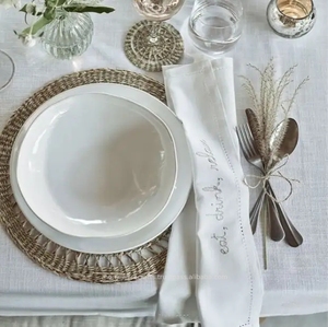 Assiette à jacinthe d'eau en jonc de mer parfaite pour les occasions spéciales et les fêtes Plats et assiettes durables tissés à la main de meilleure qualité - Product Image 6