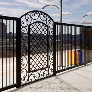 Colección de Diseños de Puertas de Hierro, Imágenes de Diseños de Puertas para Entradas de Hierro Forjado Seguras para Exteriores, 8 pies de Altura, Resistentes al Óxido - Product Image 5