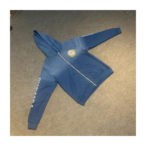 Sudadera con Capucha 100% Algodón de Alta Calidad con Cierre, Estilo Hip Hop, para Invierno, Unisex, Personalizada con Estampado Desteñido - Product Image 1