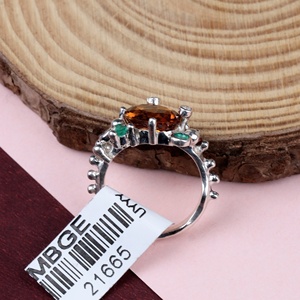 Beautiful Natural Multi-Gemstone <b>Ring</b> for Women 925 Solid Sterling Silver Wedding Certified Wholesale Jewelry for Suppliers - Product Image 6