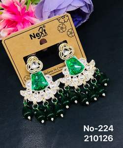 Latest Designer Indian Wholesale Jewelry Chandelier <b>Earrings</b> New Collections Women's Stylish Trendy Alloy Party <b>Earrings</b> 2026 - Product Image 3