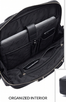 Gravs Genuine Leather Men's Vintage Laptop Briefcase Professional Business Messenger Bag Summer Large Capacity Lightweight