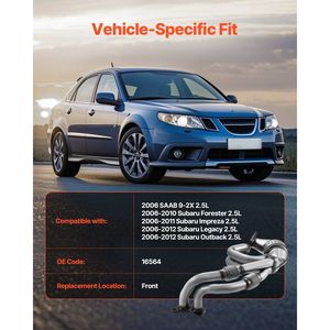 Convertitore Catalitico Sostitutivo per Subaru Forester, Impreza, Legacy, Outback, SAAB 9-2X 2.5L H4, Convertitori Catalitici Anteriori - Product Image 2
