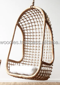 New Style Comfortable Contemporary Egg Shaped Bamboo Lazy Chair Egg Pod Chair Indoor <b>Outdoor</b> Bedroom Furniture - Product Image 5