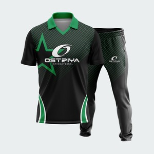 Conjunto de Uniforme de Cricket para Hombre, Impresión por Transferencia de Calor, Conjunto de Jersey y Pantalones para Equipo, 100% Poliéster, Duradero, Ligero, de Secado Rápido - Product Image 5
