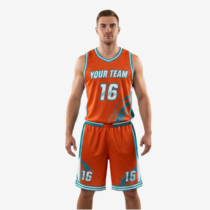 ชุดบาสเก็ตบอลผู้ใหญ่สุดฮิต OEM เสื้อทีมบาสเก็ตบอลพร้อมการพิมพ์ลายแบบ Sublimation สีสันสดใส ชุดบาสเก็ตบอลไซส์ใหญ่พิเศษ - Product Image 4