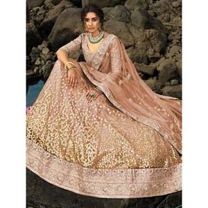 ชุดเดรสแต่งงานสุดหรูชุดออกงาน zari สีน้ำตาลสุดหรู - Product Image 4