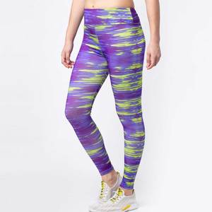 Leggings de Pesca para Mujer con Estampado Morado y Verde, Sublimación, Transpirables, Spandex, Poliéster, Sin Costuras - Product Image 5
