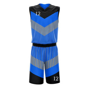 MAKUM INTERNATIONAL Uniforme de Baloncesto Personalizado con Impresión Digital Transpirable, 100% Poliéster, Unisex, para Adultos, Manga Corta - Product Image 2