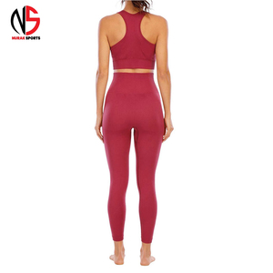 Best Selling Women's Yoga Set High Manufacture Unique Design <b>Legging</b> with Elastic Waist Solid <b>Pattern</b> Hot Sale Yoga Clothing2026 - Product Image 4