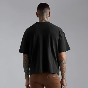 T-shirt Oversize Premium Personnalisé Imprimé Uni 240 GSM 100% Coton Respirant Épaules Tombantes Streetwear Fabricant OEM ODM - Product Image 5