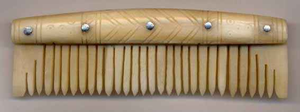 Peigne à cheveux européen 100% naturel, poli, écologique, style personnalisé, en os de buffle, taille sur mesure pour décoration de mariage ou cadeau - Product Image 4