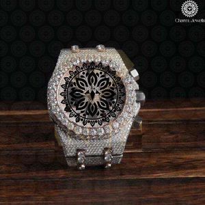 Montre mécanique Charm Jewels en acier inoxydable, boîtier rond de 42 mm, verre saphir, analogique, pour homme, luxe, mode, mouvement automatique - Product Image 5